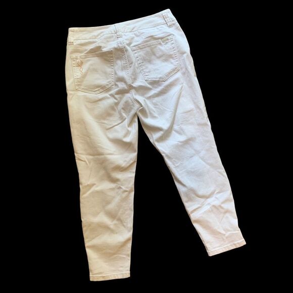 Melissa McCarthy Seven 7 White Pencil Jeans 12 - Picture 2 of 7